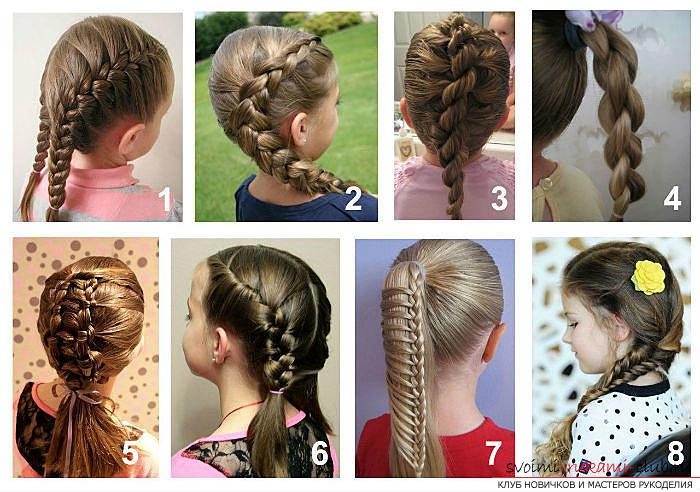 фото детских причесок для девочек на среднюю длину волос