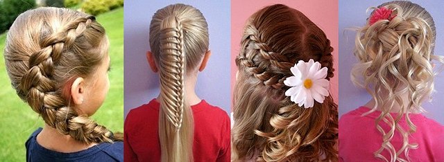 фото детских причесок для девочек на длинные волосы 3