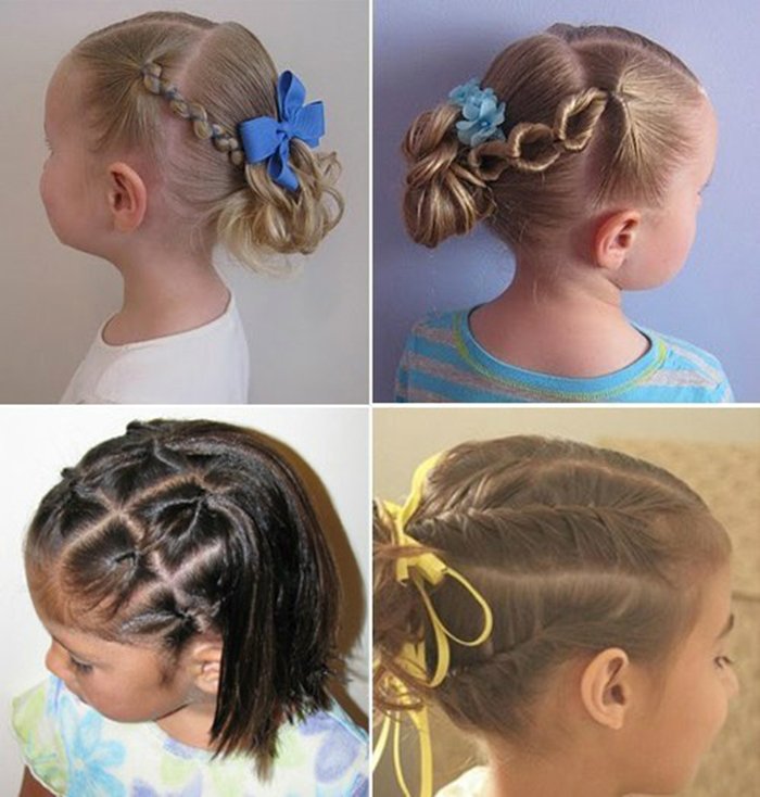 фото детских причесок для девочек на короткую длину волос 3