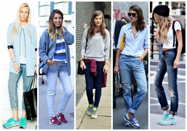 луки с джинсами